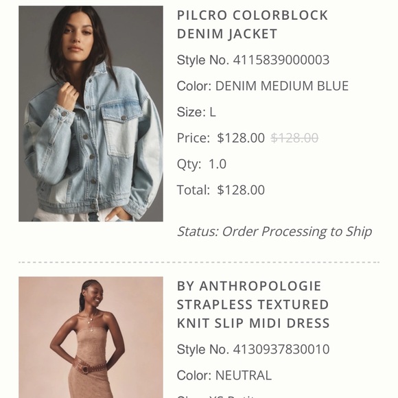 Pilcro Colorblock Denim Jacket - Picture 6 of 6